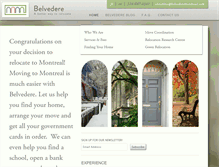 Tablet Screenshot of en.belvederemontreal.com